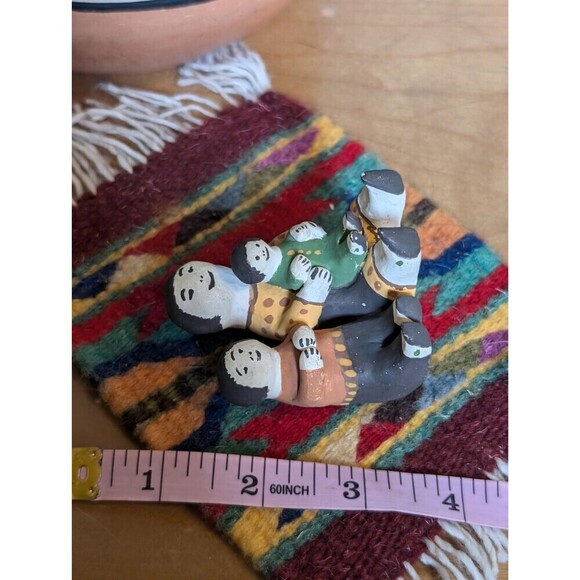 Vintage Pueblo Pottery Storyteller Figurine, Cochiti Native American Folk Art - Picture 3 of 10